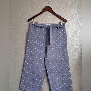 St. Tropez West Polka Dot Capri/Cropped Pants